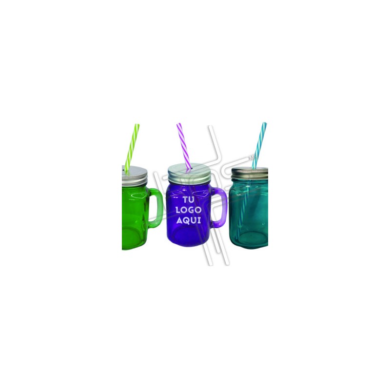 Mason jar de colores