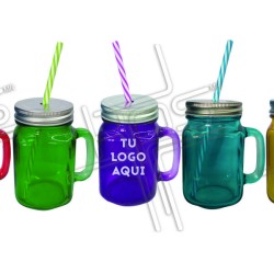 Mason jar de colores